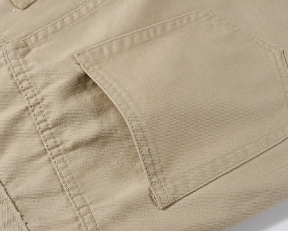 high street magic tape solid color straight jeans cargo pants mens retro harajuku vibe style baggy casual denim trousersrs unique cargo style 1058