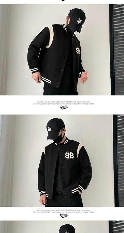 men thicken quilted baseball jacket women streetwear fashion hip hop loose casual padded cotton parkas coat unisex outerwear unique default style 1411