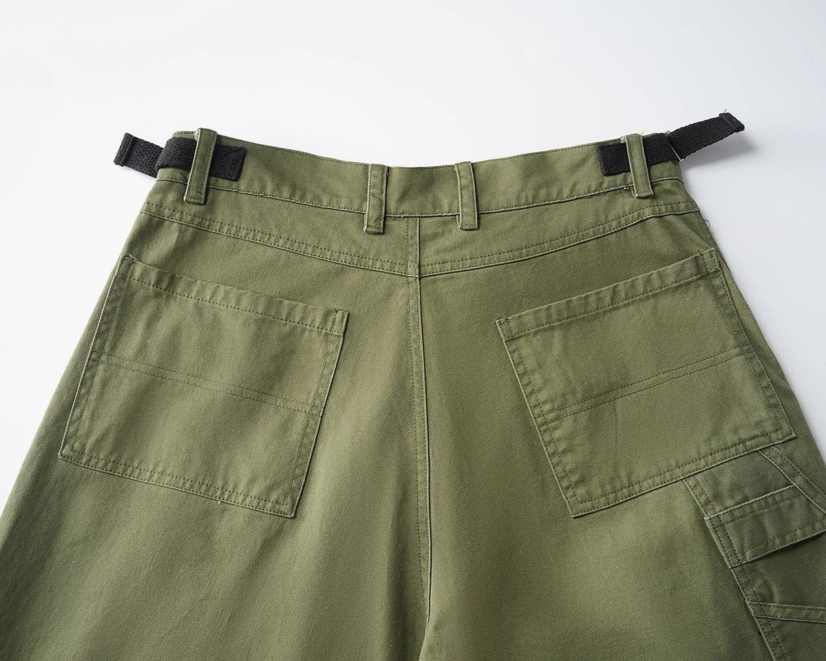 new men 2024 tactical army military green cargo comfortable cotton parkour sweat casual pants sweatpants no tag a9 urban active pants