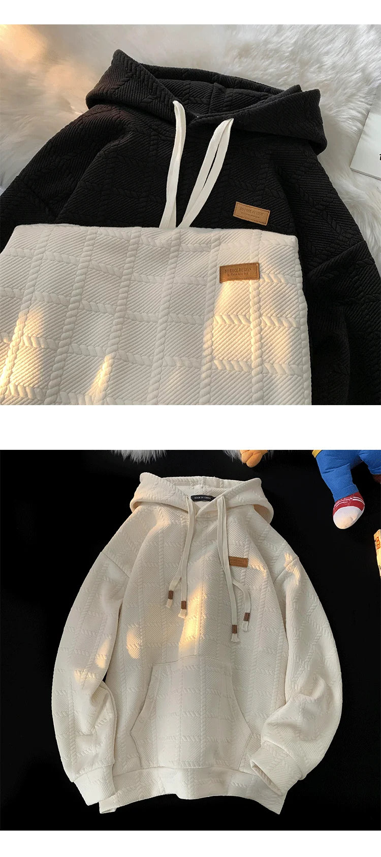 Korean Solid Color Hoodie Men's Autumn Loose Hooded Sweatshirt Fashion Brand Hoodies Harajuku Male Pullovers Street King Limited