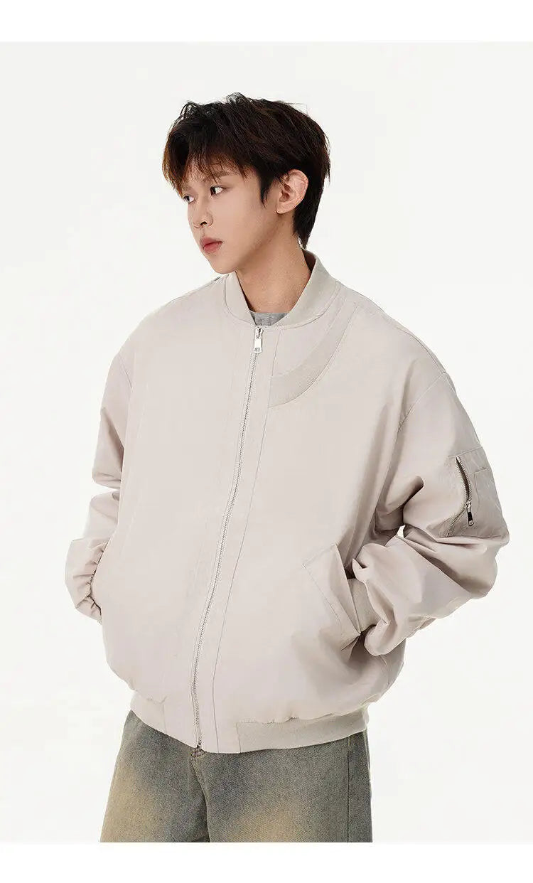 fashion spring autumn jacket men women streetwear fashion loose casual techwear bomber jacket cityboy baseball coat outerwear unique default style 663