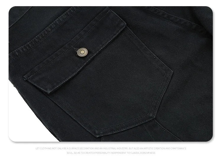Washed and worn multi-pocket cargo jeans Street King Limited