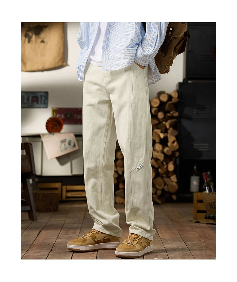 men classic fashion vintage casual loose plus size 28 42 straight white soft denim jeans pant cityboy jeans long trousers man unique jeans style 1993