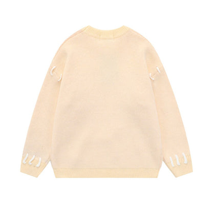 "Blue Face" Unisex Men Women Graphic Streetwear Sweater Daulet Apparel
