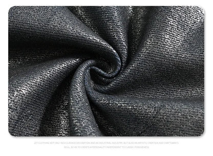 Autumn/winter 2024 loose wash jeans with silver coating Street King Limited