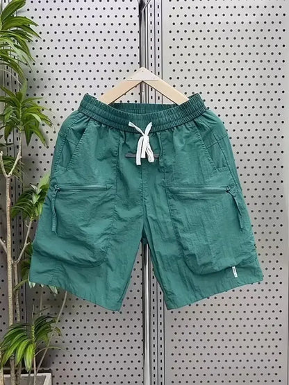 Cargo Shorts Men's Summer Thin Loose Multi-pockets Fifth Pants Quick Dry Shorts Male 2024 Summer Men Bermuda Shorts Korean fashi Street King Limited