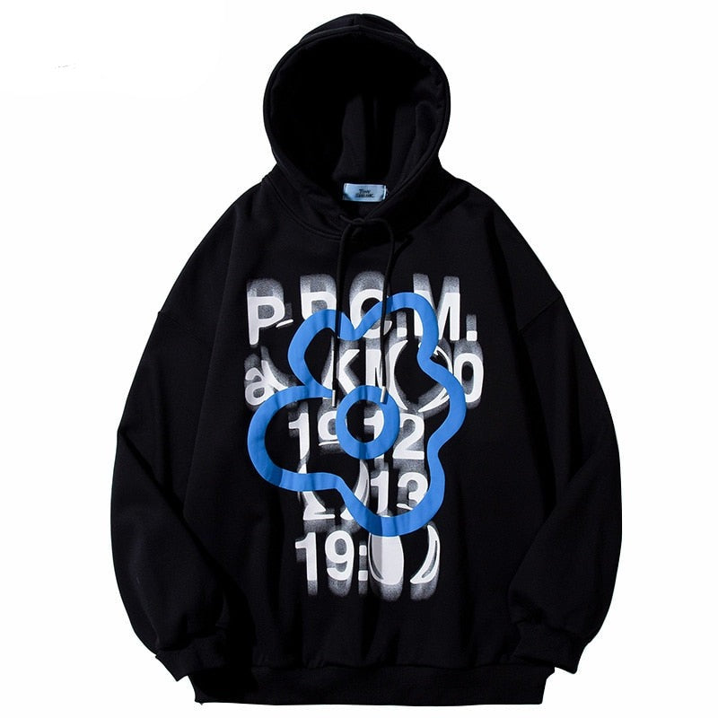 "Blurry Vision" Unisex Men Women Streetwear Graphic Hoodie Daulet Apparel