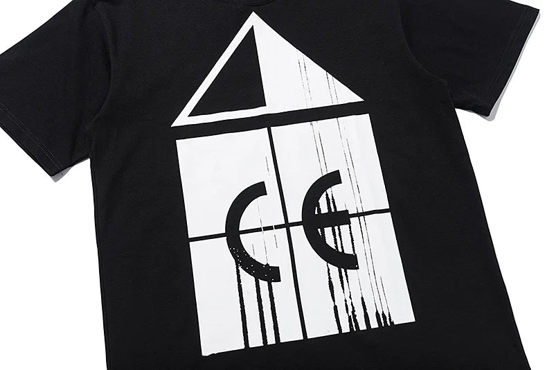 High Quality CAVEMPT Tops Tee Phantom Letter Printing Classic All-match Men Woman Loose O-Neck Summer C.E T Shirt Street King Limited