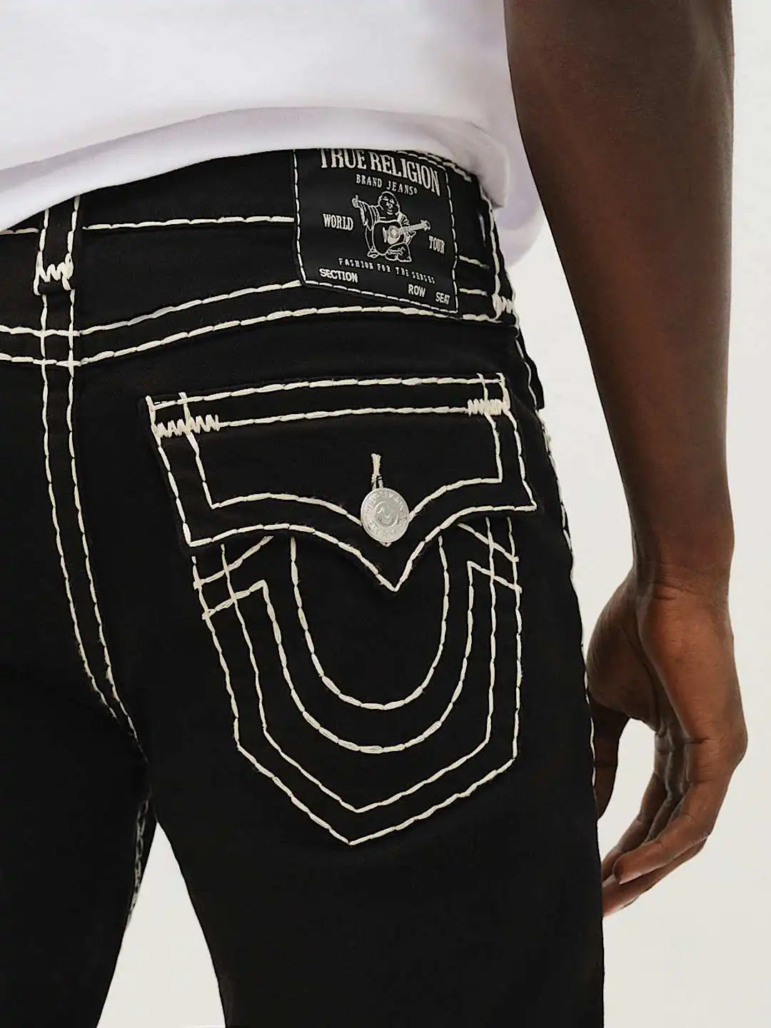 true faith embroidered jeans vintage street gothic loose casual denim hip hop red trousers couples baggy pants y2k clothes stacked flare jeans
