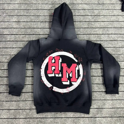 Streetwear brand trend Gothic letter print oversized hoodie women's fashion Harajuku loose and versatile hoodie men's top Street King Limited