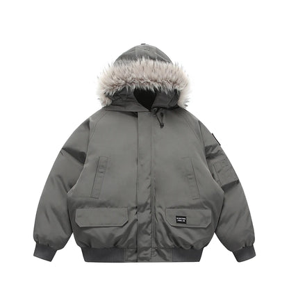 men winter streetwear loose casual fashion cotton padded hooded parkas bomber jacket women oversize thicken coat outerwear unique default style 993