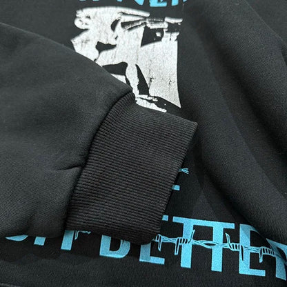 Printed fleece crack hoodie Street King Limited