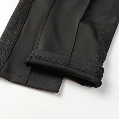 best quality embroidery logo new pants men woman side edge weaving stripe drawstring loose casual grey motion trousers unique default style 5026