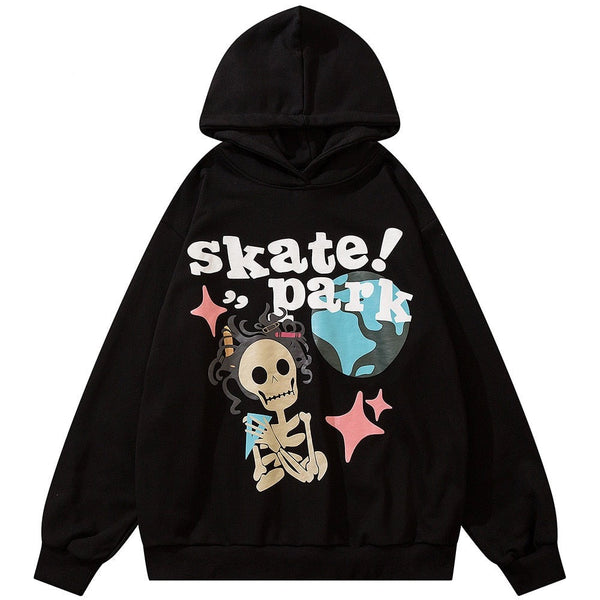 "Skate Park" Unisex Men Women Streetwear Graphic Hoodie Daulet Apparel