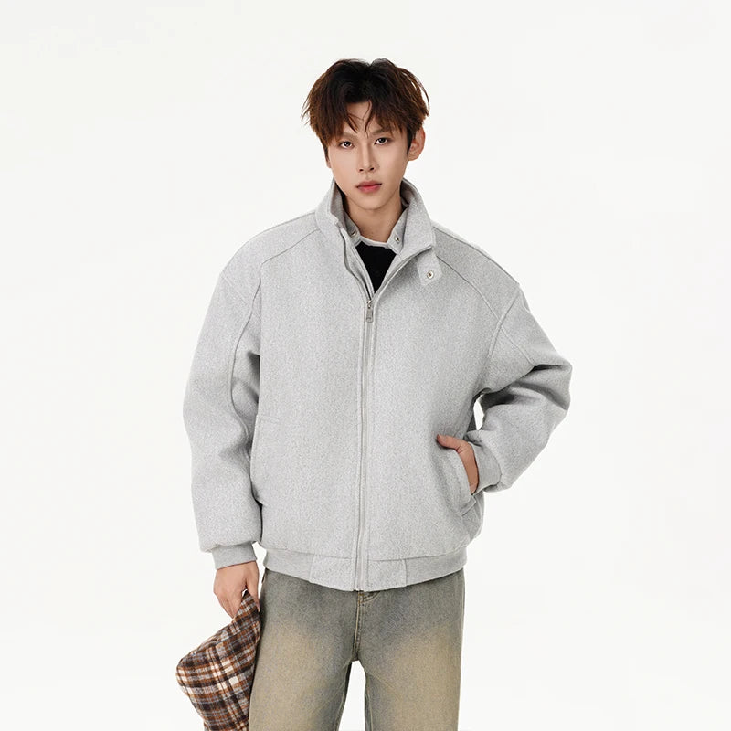 winter cotton padded jacket men women streetwear fashion loose casual hooded woolen bomber parkas jacket thicken coat outerwear clean everyday pants