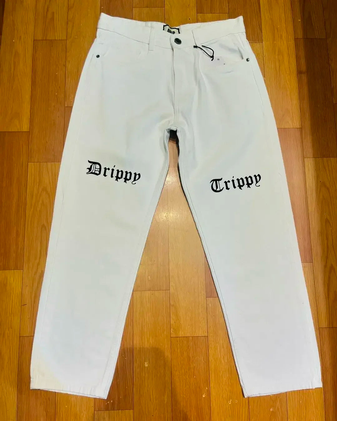 Harajuku fashion mens women’s jeans lightning graphic wide leg jean streetwear y2k denim cuples high waist pants men clothing Street King Limited
