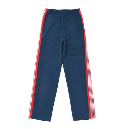 sea blue casual pants men woman loose comfortable side edge weaving stripe embroidery drawstring joggers sweatpants streetwear sweatpants