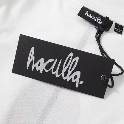 HACULLA T Shirts Men Woman Spring Summer White 1:1 Good Quality O-Neck Casual Vintage Top Tees Street King Limited