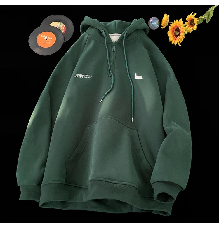 Men's Hoodies Trendy Brand Printing Fashion Drawstring Hooded Harajuku Unisex Street Sweatshirts Autumn Winter New Male Clothing Street King Limited