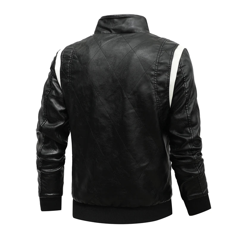 Autumn Winter Bomber Leather Jacket Men Scorpion Embroidery Hooded Jacket PU Leather Motorcycle Mens Ryan Gosling Drive Jacket Street King Limited