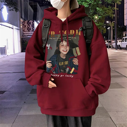 American Retro Oversized Hoodies For Men Graphic Print Streetwear New Hooded Sweatshirts Autumn Hip Hop Fashion Y2K Hoodie Street King Limited