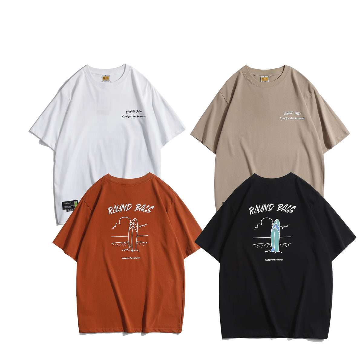 Japanese Vintage Spring New 320g Short-Sleeved T-Shirt Men's Casual Printed Half-Sleeved Bottoming Top Street King Limited