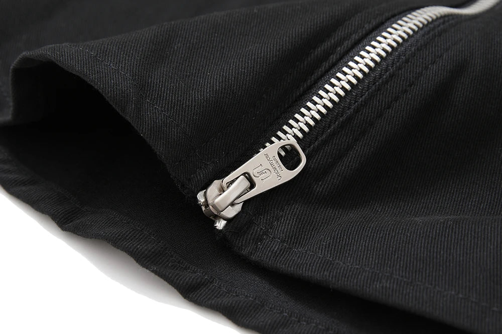 Back Zipper Vibe Style Black Long Sleeve Shirts Jackets for Men Streetwear Y2k Baggy Ropa Hombre Camisas Oversized Loose Coat Street King Limited