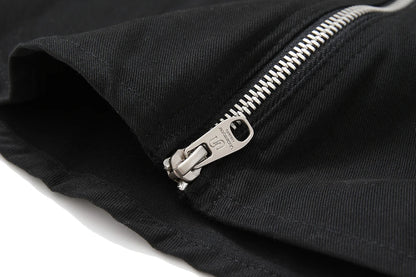 Back Zipper Vibe Style Black Long Sleeve Shirts Jackets for Men Streetwear Y2k Baggy Ropa Hombre Camisas Oversized Loose Coat Street King Limited