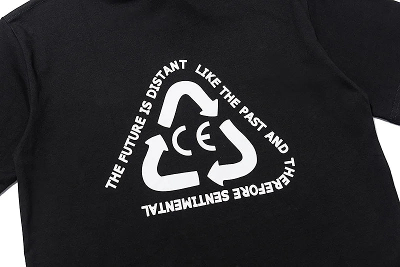 High Quality CAVEMPT Tops Tee Phantom Letter Printing Classic All-match Men Woman Loose O-Neck Summer C.E T Shirt Street King Limited
