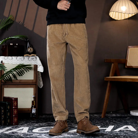 men american retro casual pure cotton corduroy pants japanese streetwear amikaji fashion straight cargo pant trouser military streetwear pants
