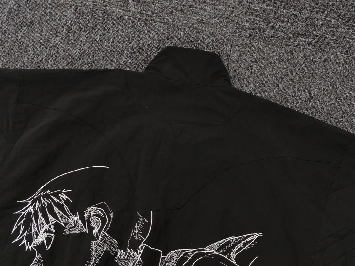 New Men Undercover Embroidery Parka noctilucent Track Zipper Casual Mess Windbreaker Hoody Trench Jackets Coat size 2 3 4 5 R089 Street King Limited