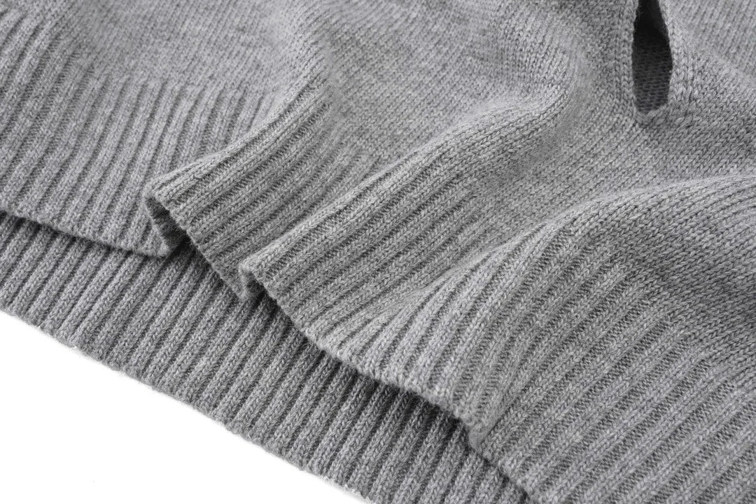 New Men Luxury Cooke The End Signature Slashed Gentleman Classic Cotton Knit Casual Sweaters Pullover Jumper High Drake #708 Street King Limited