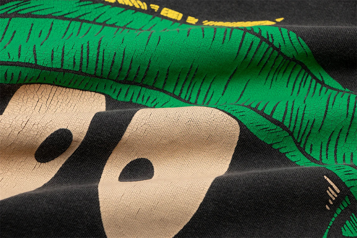 VINTGAE TALK Retro Tops Anime Printing High-Street Cotton Quality T-Shirt Street King Limited