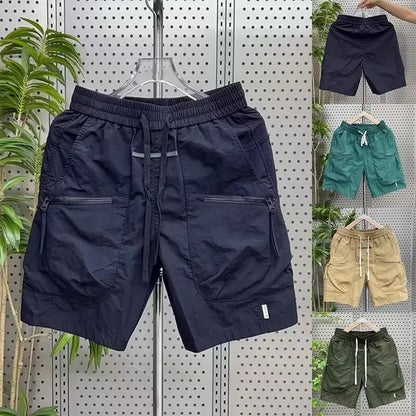 Cargo Shorts Men's Summer Thin Loose Multi-pockets Fifth Pants Quick Dry Shorts Male 2024 Summer Men Bermuda Shorts Korean fashi Street King Limited