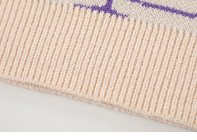 2023 Men Streetwear Sweater Hipster Spider Web Graphic Hip Hop Knitted Sweater Casual Loose Pullover Sweater Black Purple Street King Limited