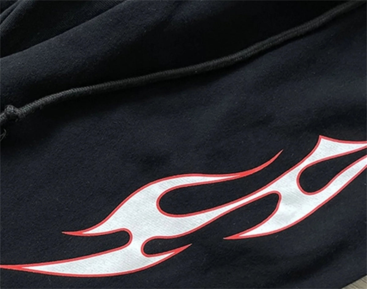 new arrival hs studios airbrushed skull print high street cotton winter pants sport casual pants unique default style 4686