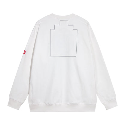 2024 CE Brand Fashion Abstract Comic Print High-Street Cleanfit Cotton Casual Loose Pullover Sweater Street King Limited