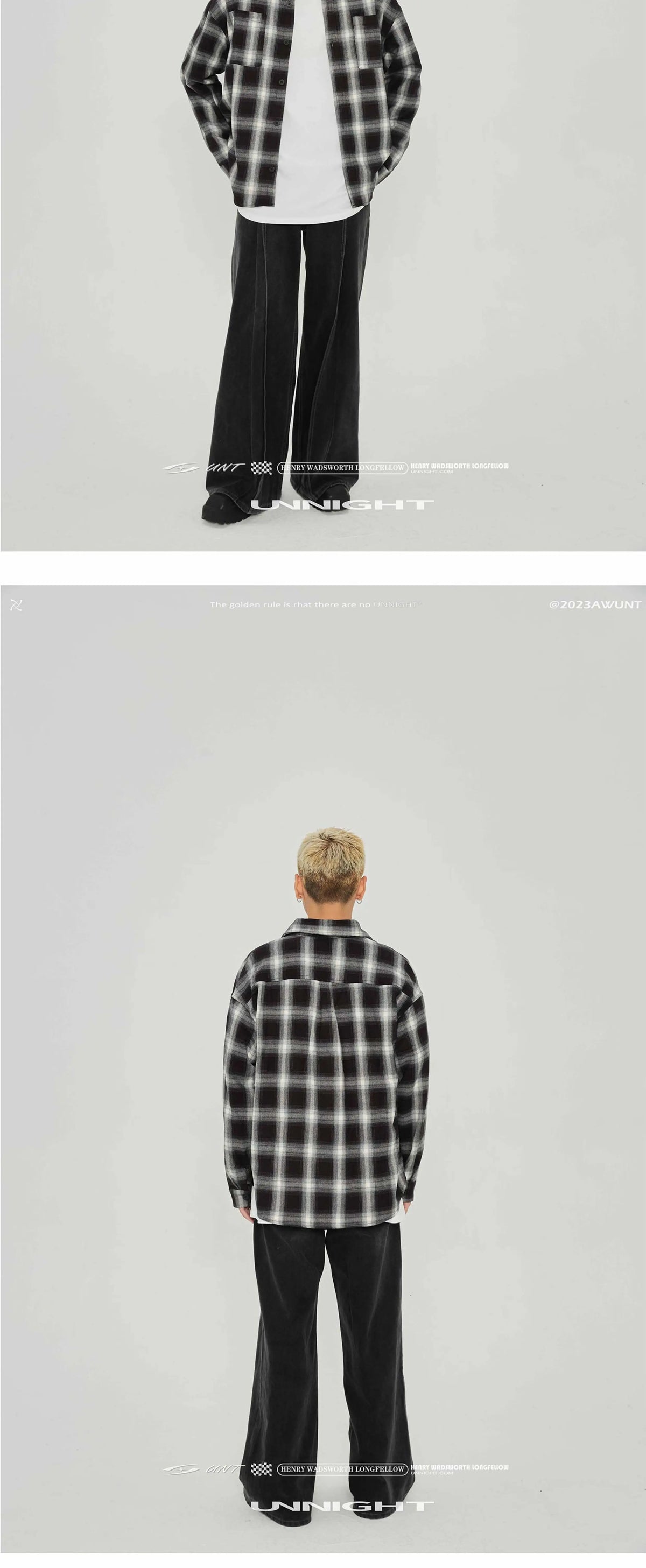 American Vintage Plaid Shirt Men's Long-Sleeved Spring And Autumn High-End Casual Shirt Jacket Street King Limited