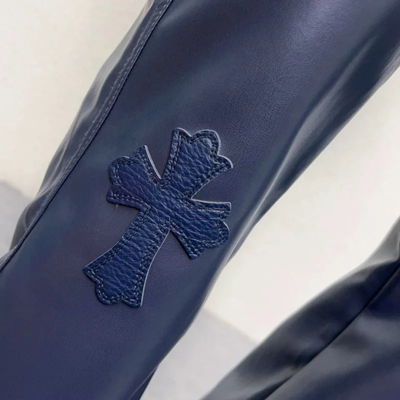 pu leather pants men streetwear fashion hip hop punk gothic vibe casual faux leather pant man boyfriend motorcycle trousers unique default style 2919