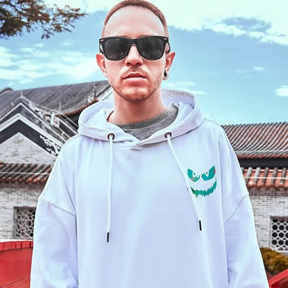 Harajuku Devil Graffiti Print Oversized Hoodies For Men Autumn Hooded Sweatshirts Couples Hip Hop Fashion Hoodie y2k Streetwear Street King Limited