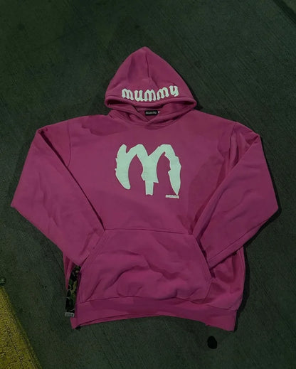 2024 Y2k Street Fashion Loose Hoodie Retro Letter Embroidery Oversized Pullover Men Trendy Brand Hip-Hop Rock Sweatshirt Women Street King Limited
