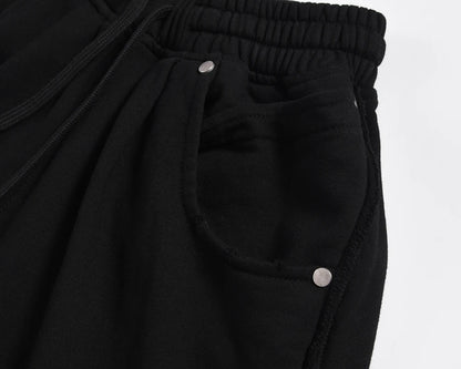 Streetwear Washed Vintage Solid Baggy Joggers Sweatpants Mens and Womens Straight Pocket Loose Casual Drawstring Trousers Street King Limited