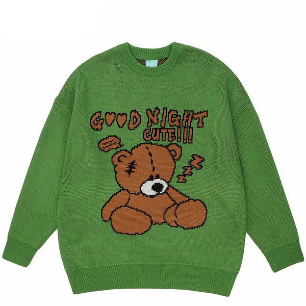 "Good Night" Unisex Men Women Streetwear Graphic Sweater Daulet Apparel