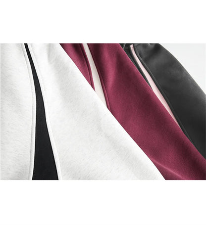 Autumn Oversized Zipper Hoodies For Men New Casual Hooded Cardigan Jackets Streetwear Patchwork Fleece Y2K Hoody Sweatshirts Street King Limited