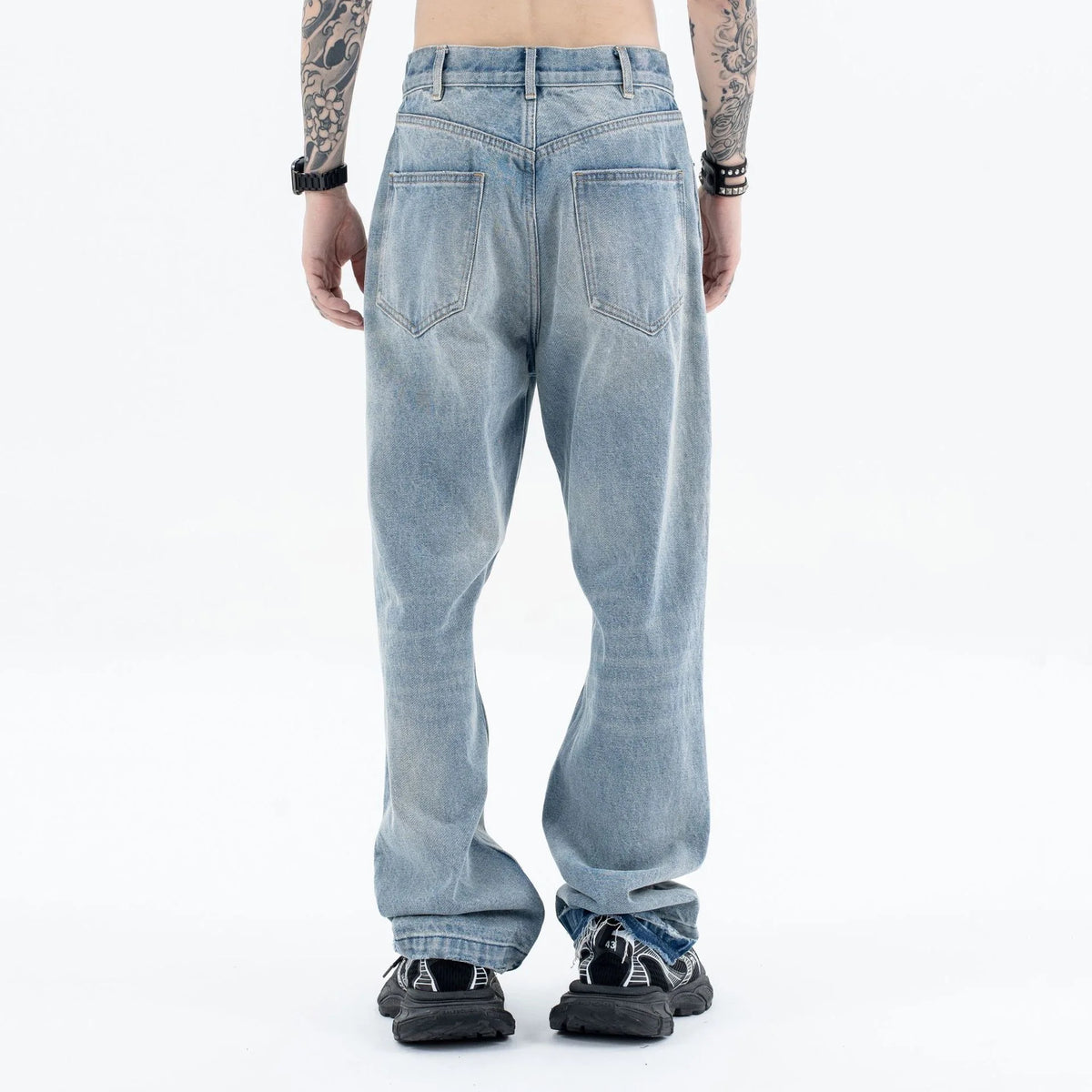 Destroy straight-leg wide jeans Street King Limited