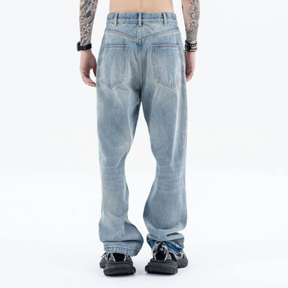 Destroy straight-leg wide jeans Street King Limited