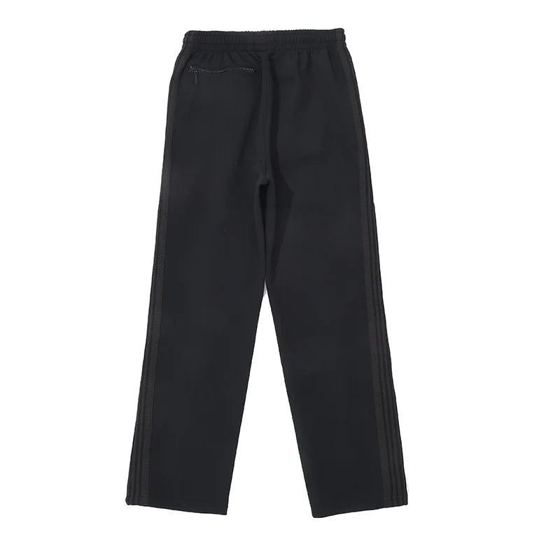 sea blue casual pants men woman loose comfortable side edge weaving stripe embroidery drawstring joggers sweatpants unique joggers style 5047