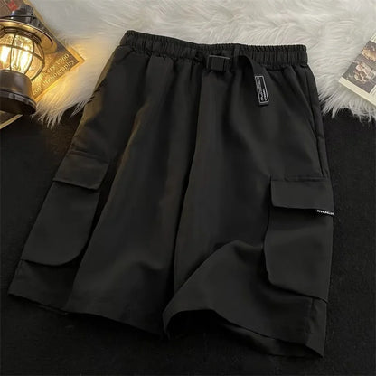 summer mens breathable cargo shorts 2025 multi pockets shorts homme loose gym short pants casual outdoor beach short overalls military streetwear pants