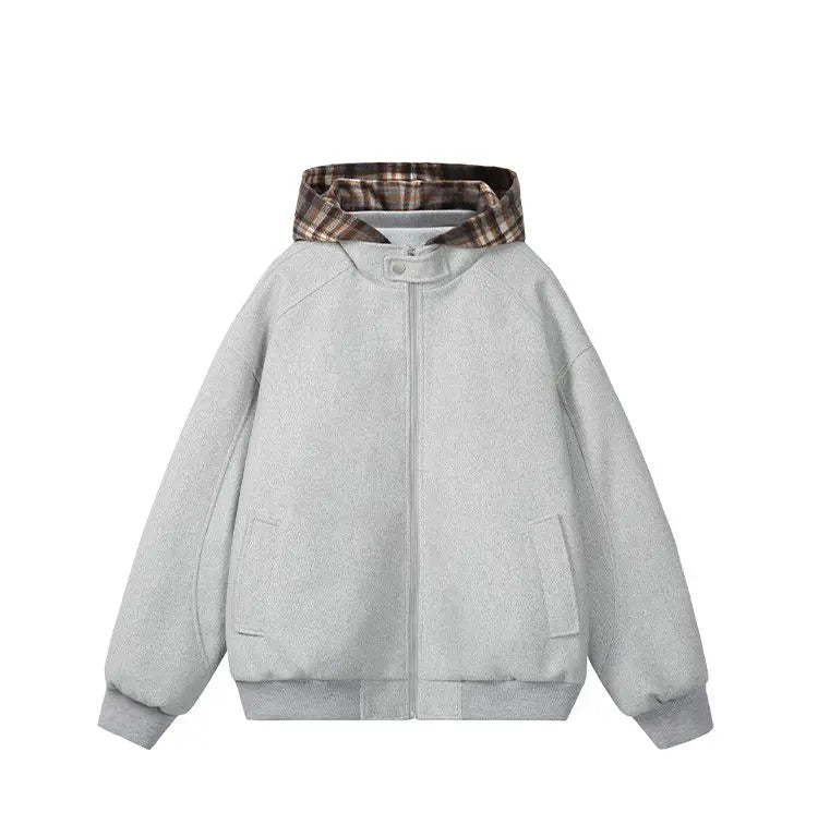 winter cotton padded jacket men women streetwear fashion loose casual hooded woolen bomber parkas jacket thicken coat outerwear unique default style 1049