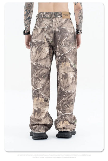2024AW dry wood camo jeans Street King Limited
